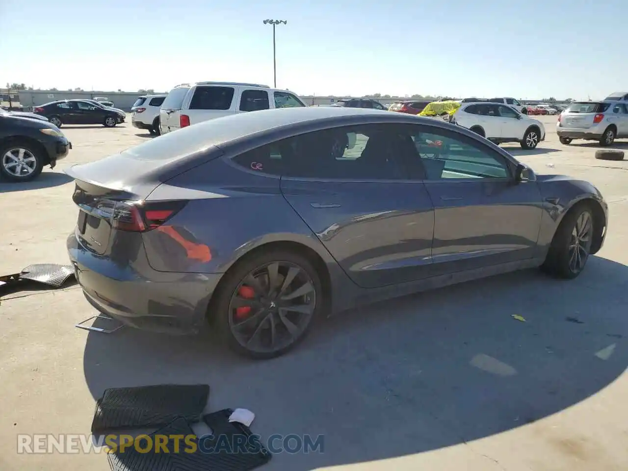 3 Photograph of a damaged car 5YJ3E1EB3KF231137 TESLA MODEL 3 2019