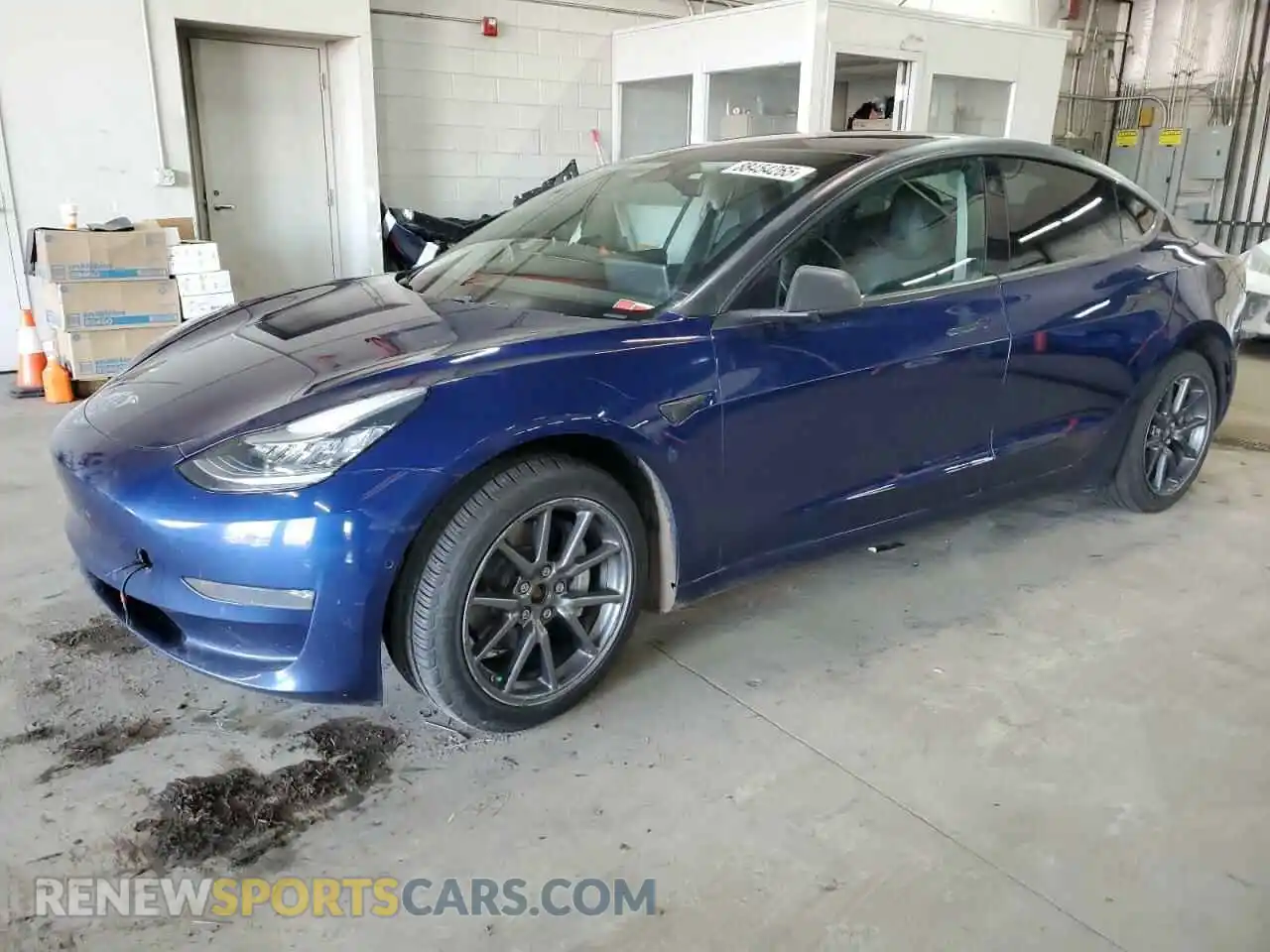 1 Photograph of a damaged car 5YJ3E1EB3KF365551 TESLA MODEL 3 2019