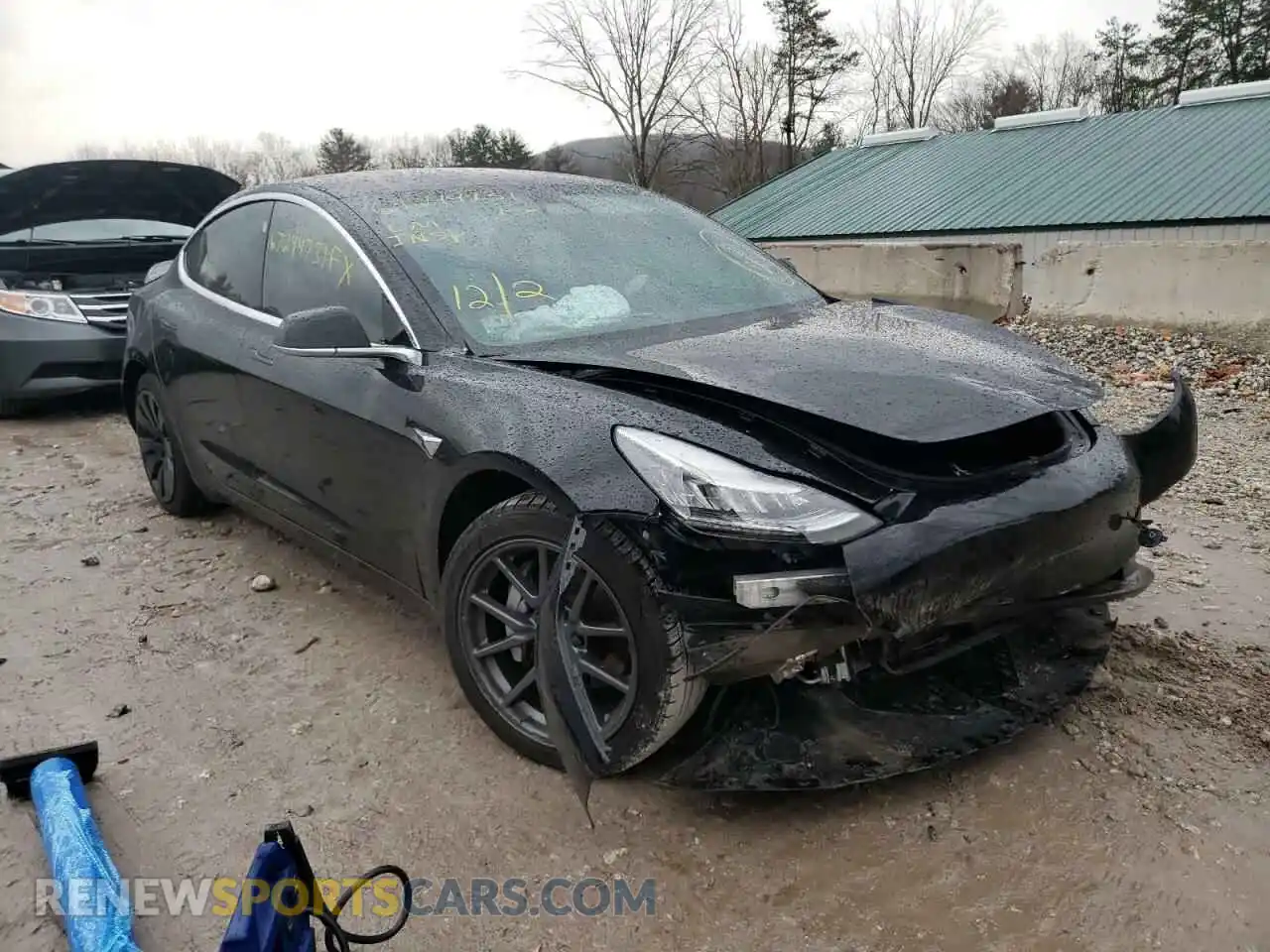 1 Photograph of a damaged car 5YJ3E1EB3KF385296 TESLA MODEL 3 2019