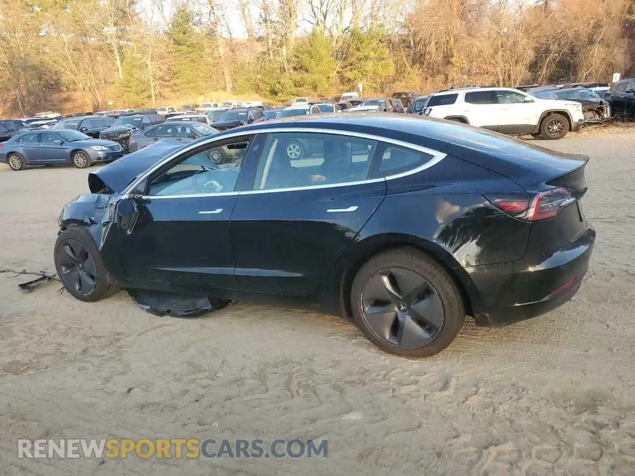 2 Photograph of a damaged car 5YJ3E1EB3KF385587 TESLA MODEL 3 2019