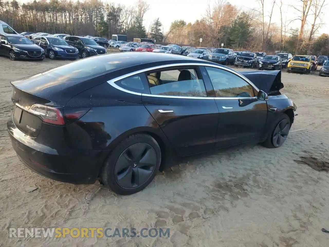 3 Photograph of a damaged car 5YJ3E1EB3KF385587 TESLA MODEL 3 2019