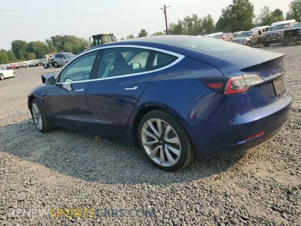 2 Photograph of a damaged car 5YJ3E1EB3KF389977 TESLA MODEL 3 2019