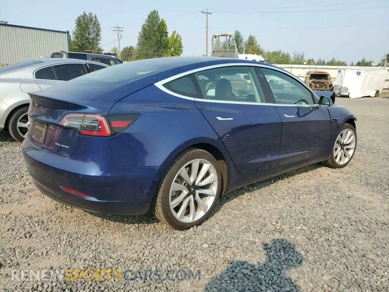 3 Photograph of a damaged car 5YJ3E1EB3KF389977 TESLA MODEL 3 2019