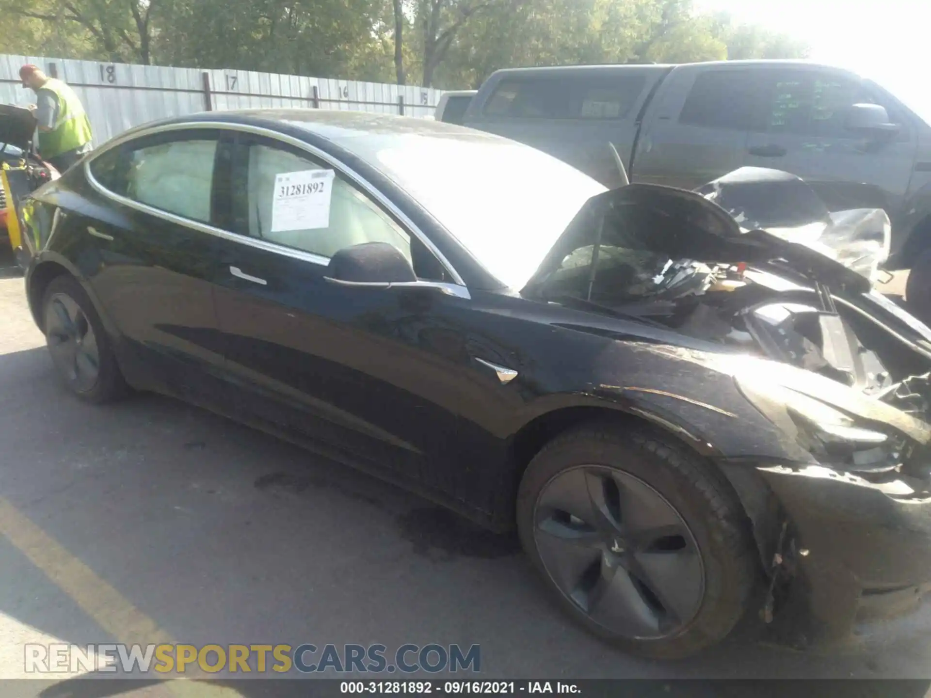1 Photograph of a damaged car 5YJ3E1EB3KF390546 TESLA MODEL 3 2019