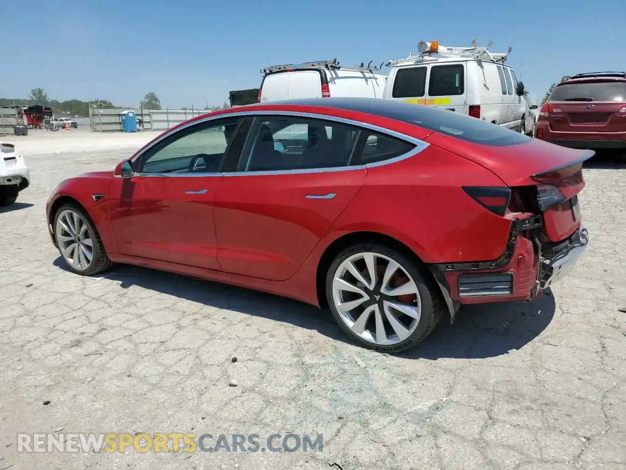 2 Photograph of a damaged car 5YJ3E1EB3KF392958 TESLA MODEL 3 2019