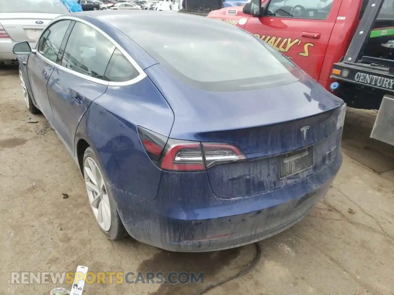 3 Photograph of a damaged car 5YJ3E1EB3KF406616 TESLA MODEL 3 2019