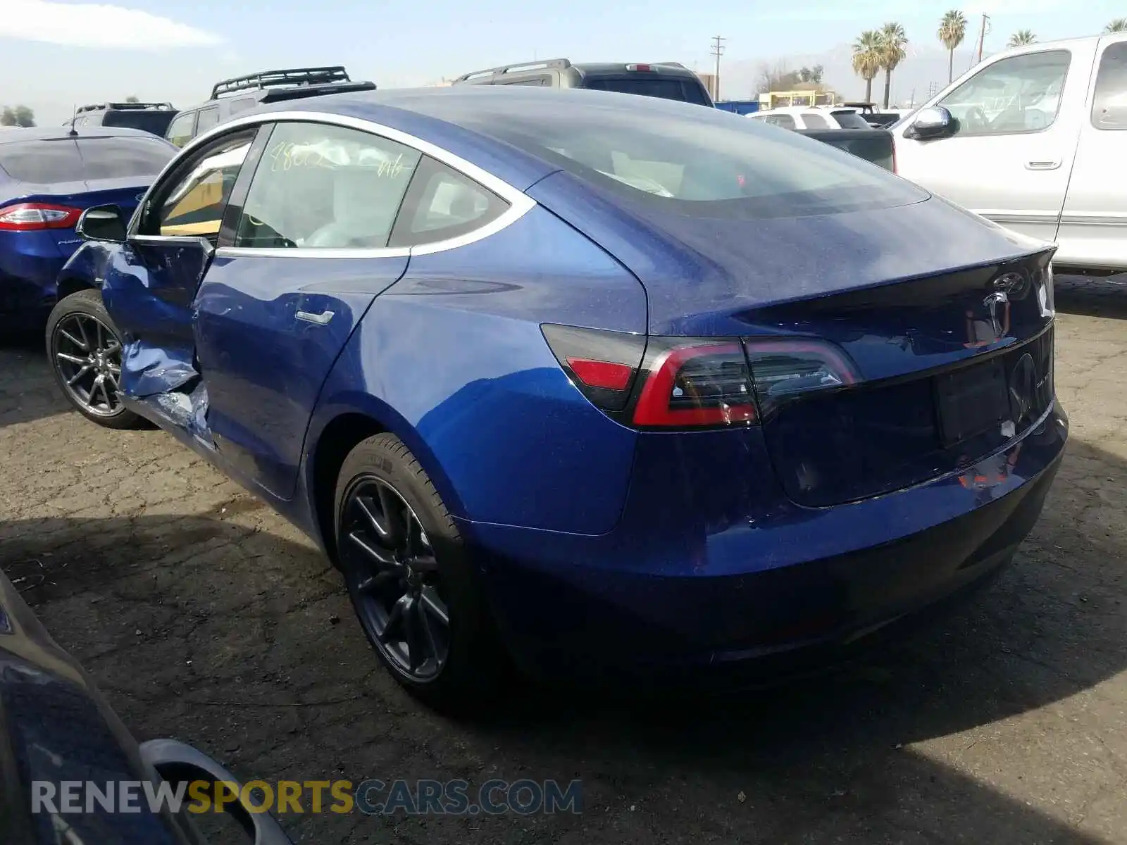3 Photograph of a damaged car 5YJ3E1EB3KF407278 TESLA MODEL 3 2019