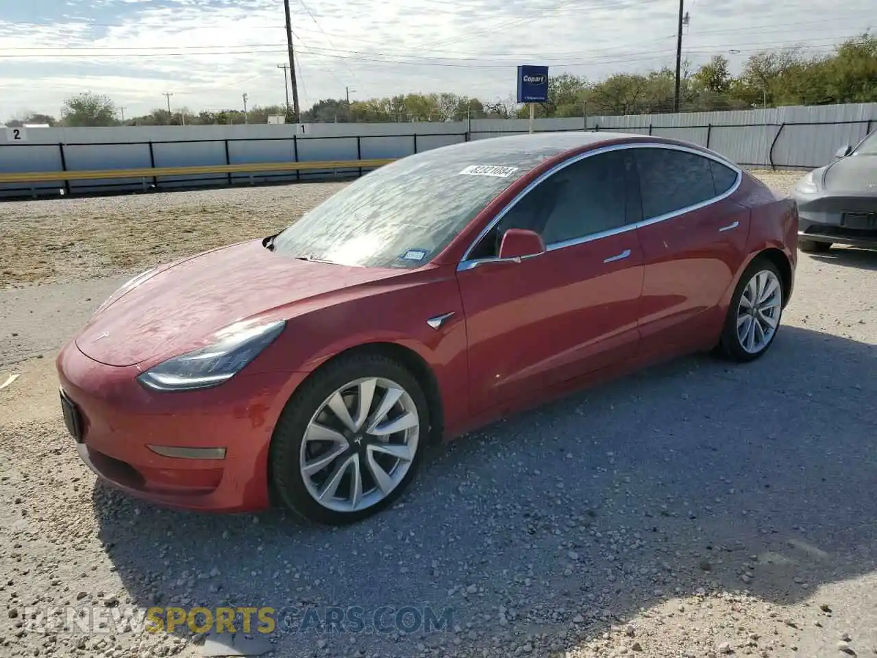 1 Photograph of a damaged car 5YJ3E1EB3KF421777 TESLA MODEL 3 2019