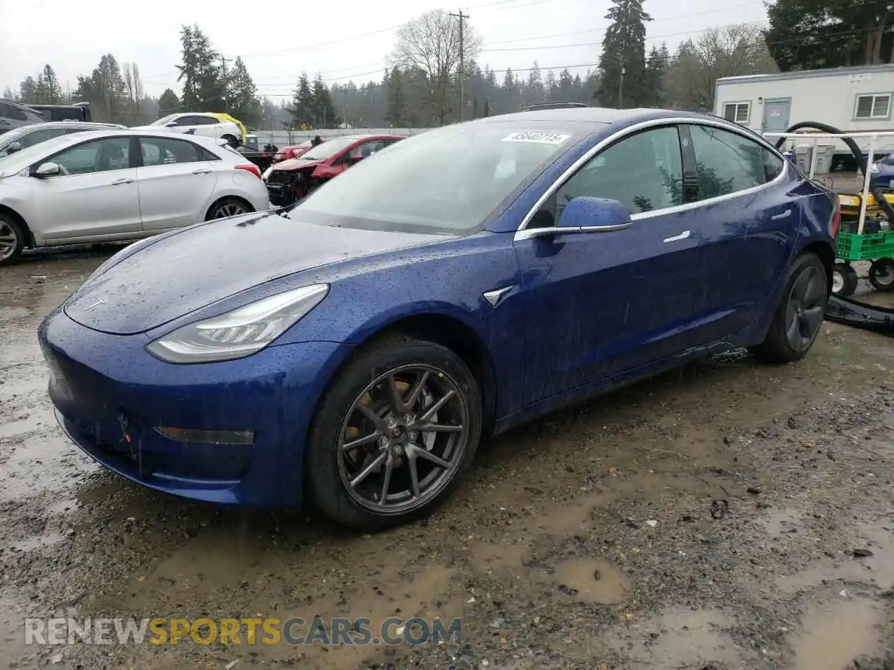 1 Photograph of a damaged car 5YJ3E1EB3KF433198 TESLA MODEL 3 2019