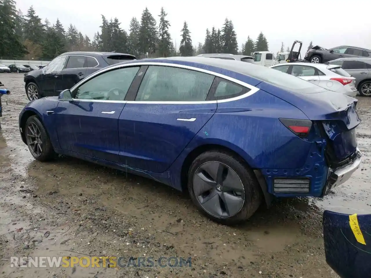 2 Photograph of a damaged car 5YJ3E1EB3KF433198 TESLA MODEL 3 2019