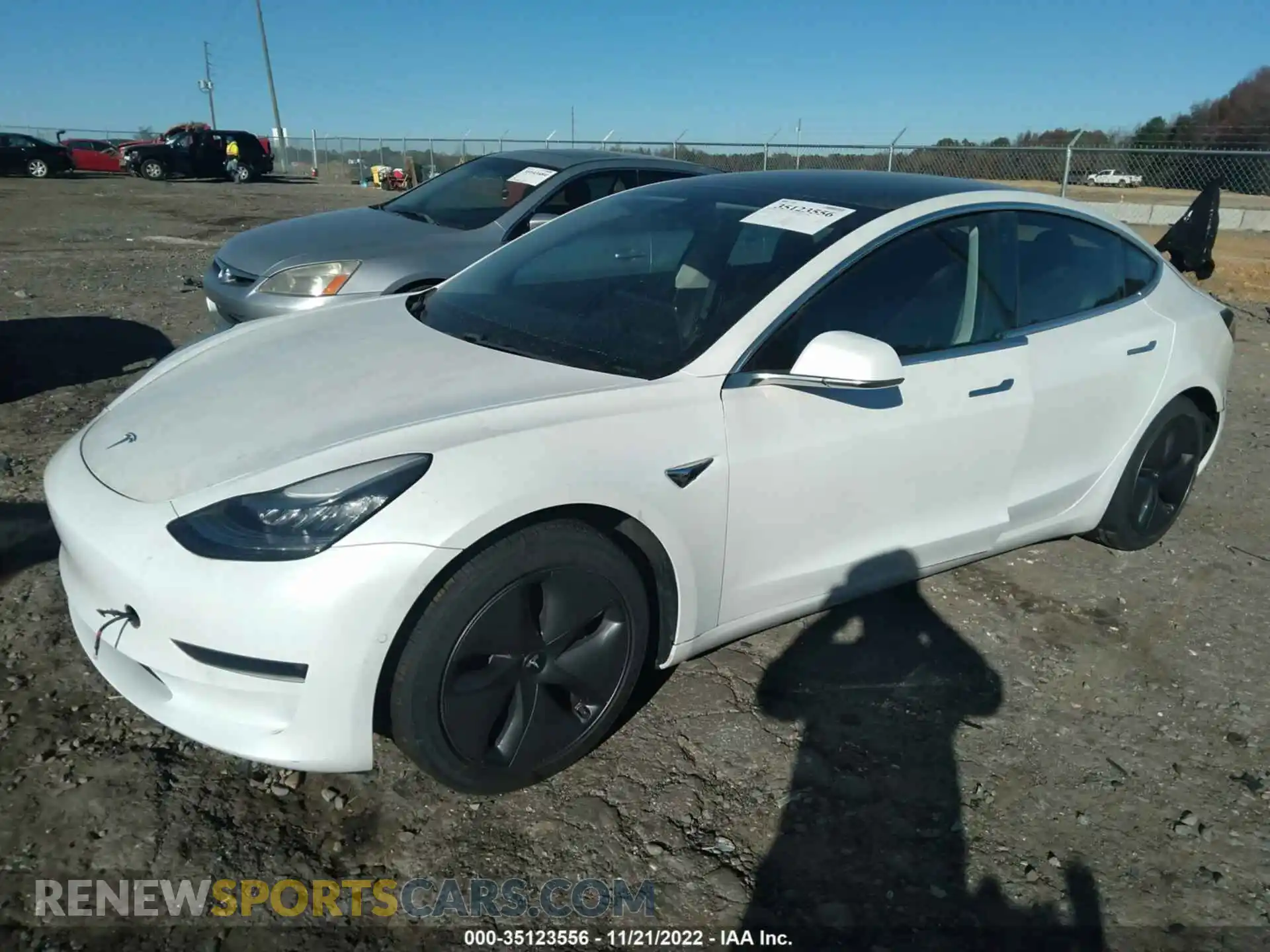 2 Photograph of a damaged car 5YJ3E1EB3KF437445 TESLA MODEL 3 2019