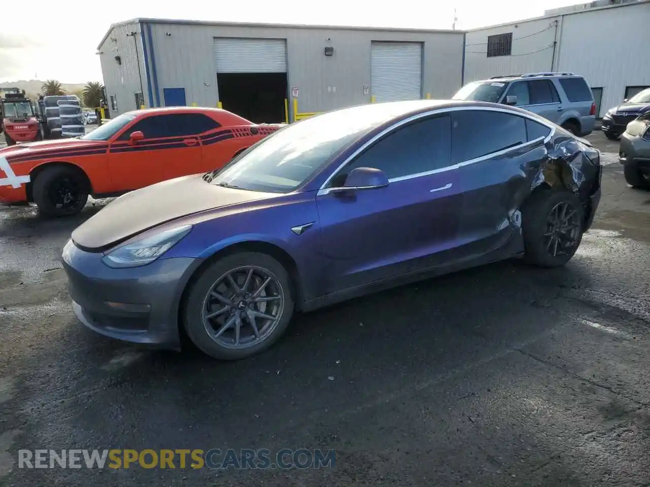 1 Photograph of a damaged car 5YJ3E1EB3KF451975 TESLA MODEL 3 2019