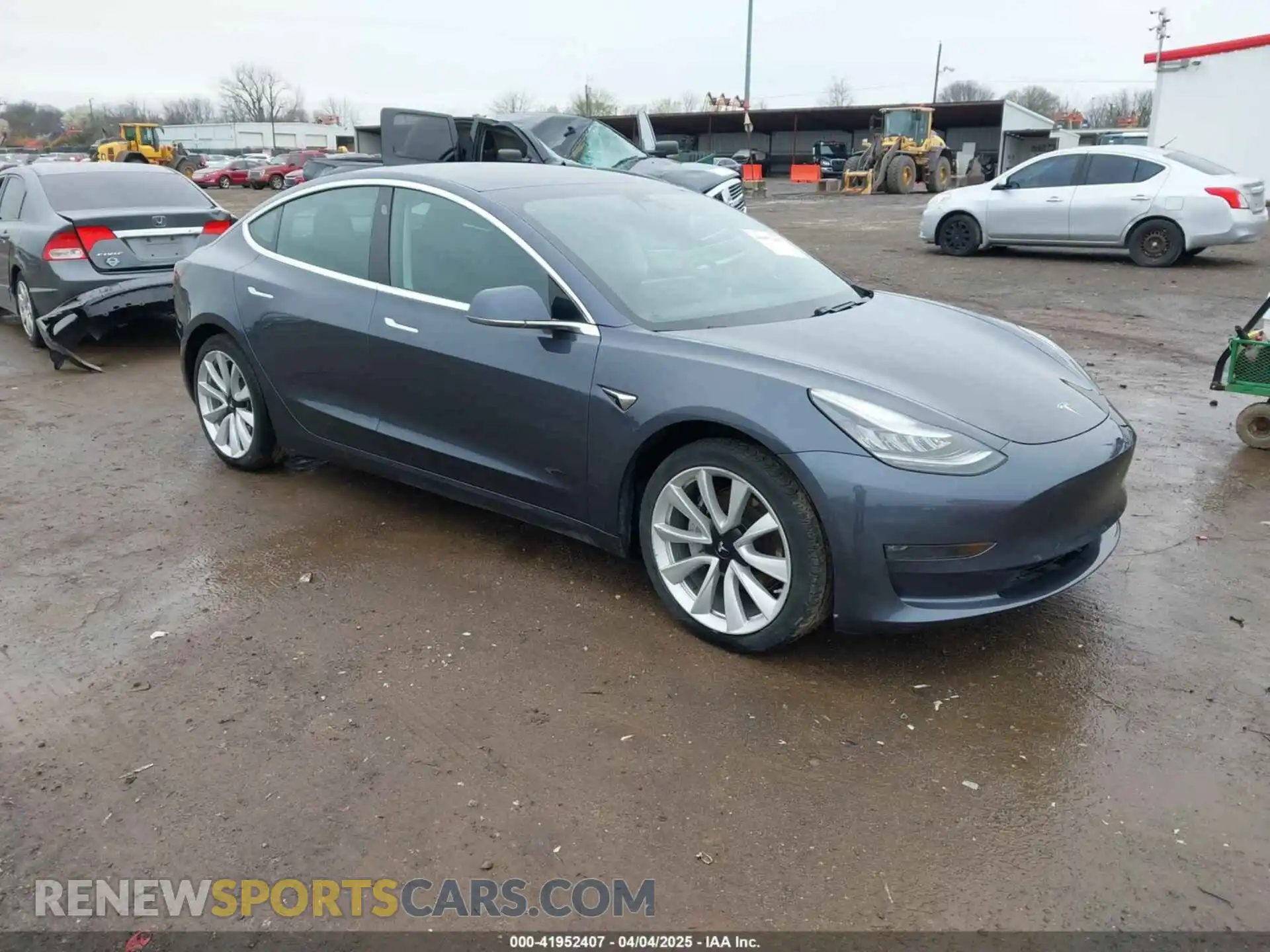1 Photograph of a damaged car 5YJ3E1EB3KF469294 TESLA MODEL 3 2019