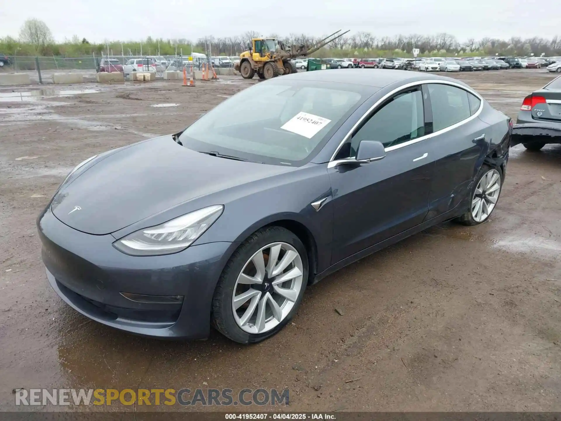 2 Photograph of a damaged car 5YJ3E1EB3KF469294 TESLA MODEL 3 2019