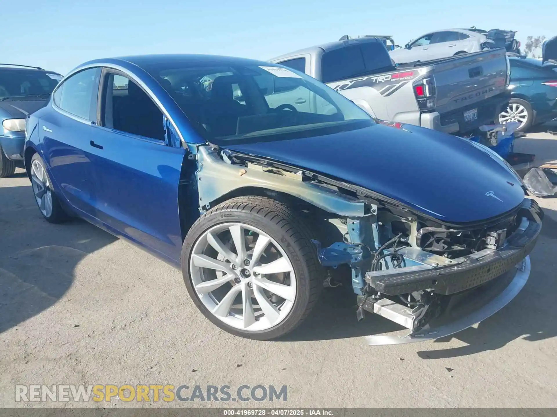 1 Photograph of a damaged car 5YJ3E1EB3KF497841 TESLA MODEL 3 2019
