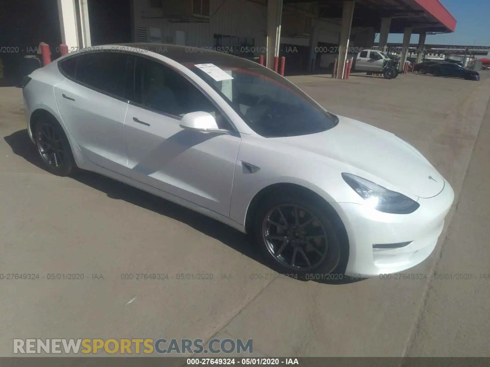 1 Photograph of a damaged car 5YJ3E1EB3KF513245 TESLA MODEL 3 2019