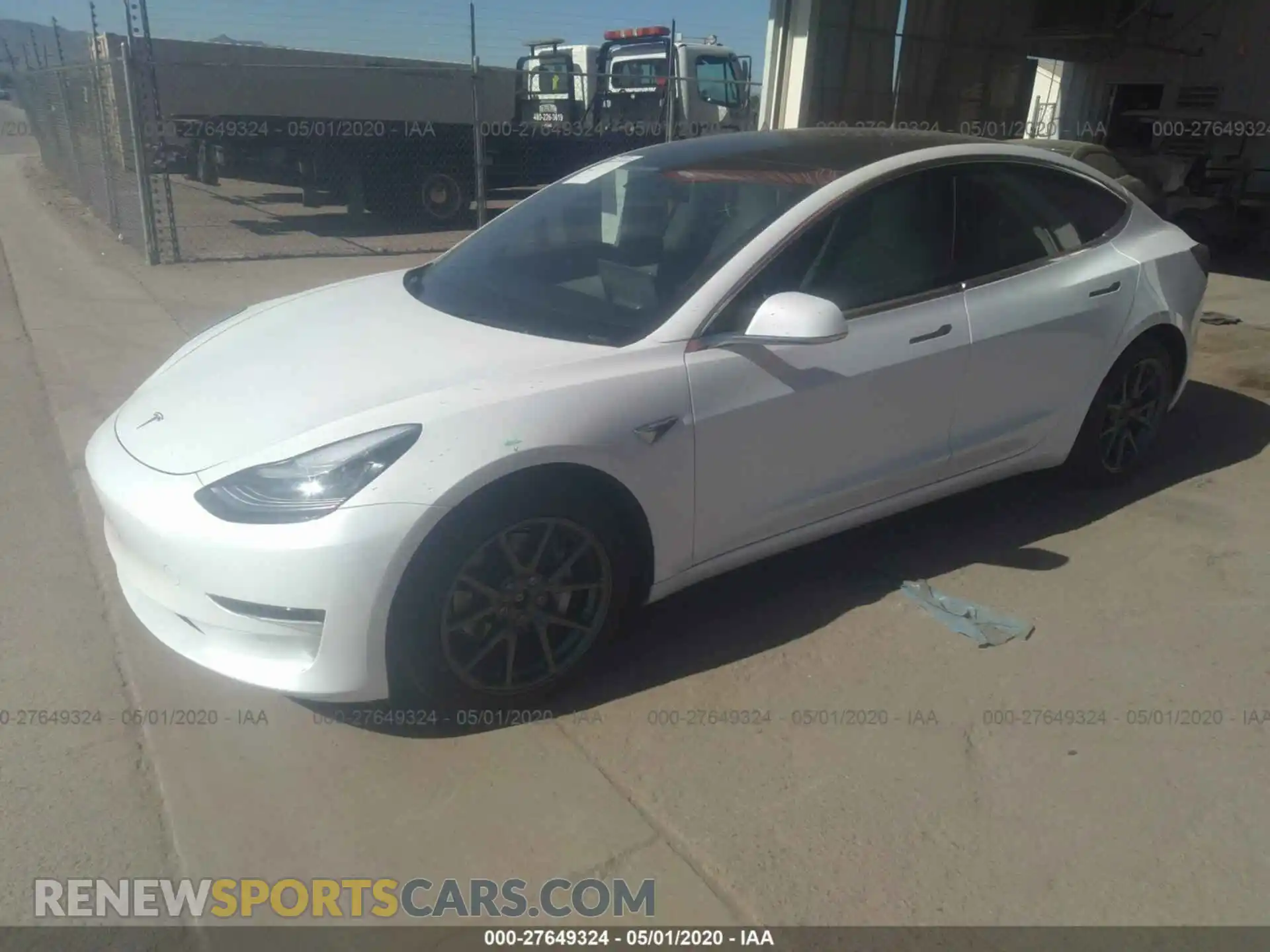 2 Photograph of a damaged car 5YJ3E1EB3KF513245 TESLA MODEL 3 2019