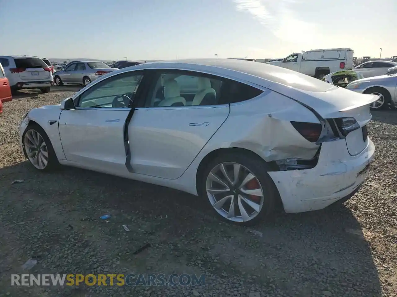 2 Photograph of a damaged car 5YJ3E1EB3KF514654 TESLA MODEL 3 2019