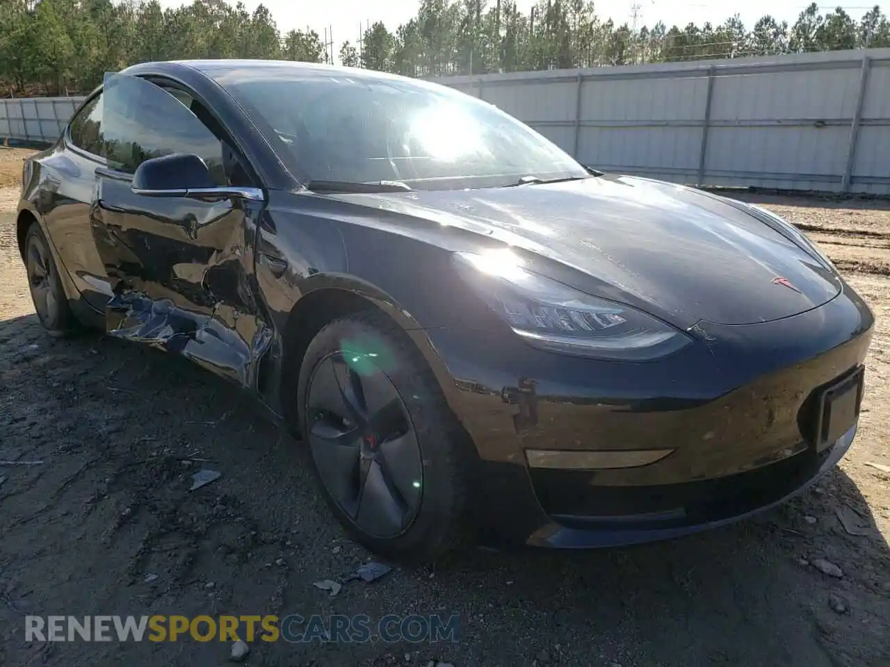 1 Photograph of a damaged car 5YJ3E1EB4KF193420 TESLA MODEL 3 2019