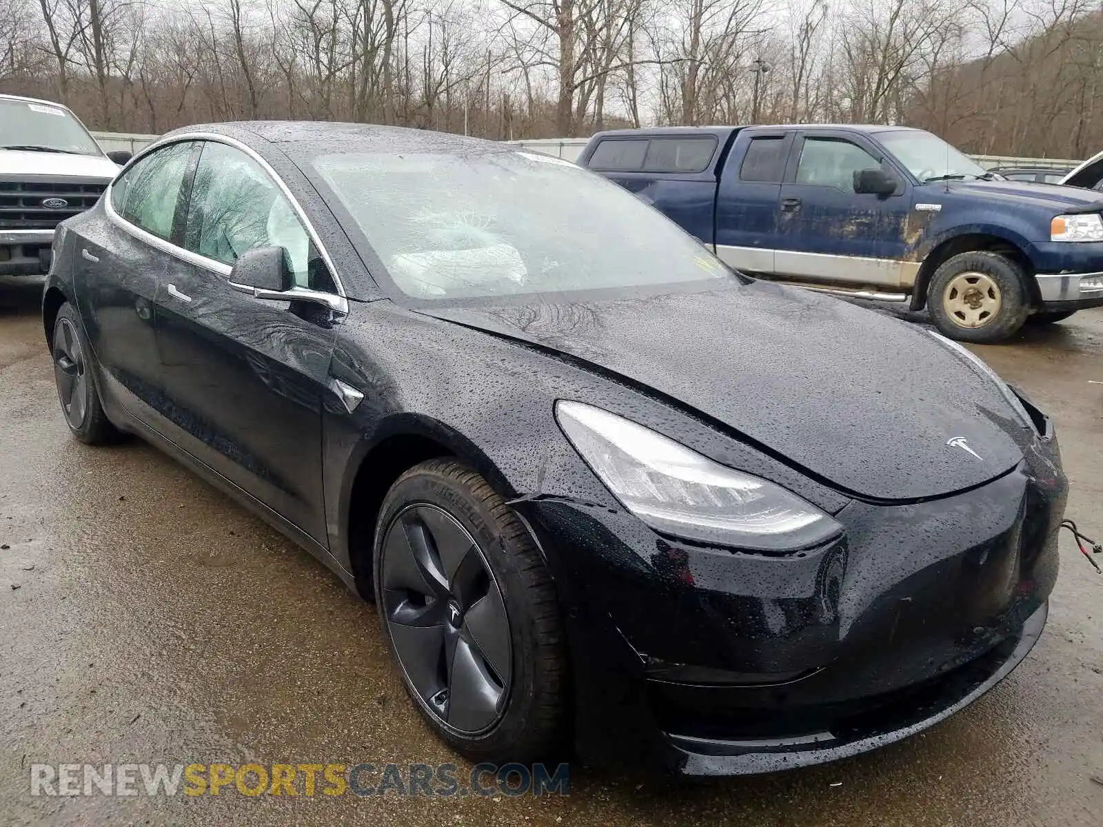 1 Photograph of a damaged car 5YJ3E1EB4KF194874 TESLA MODEL 3 2019