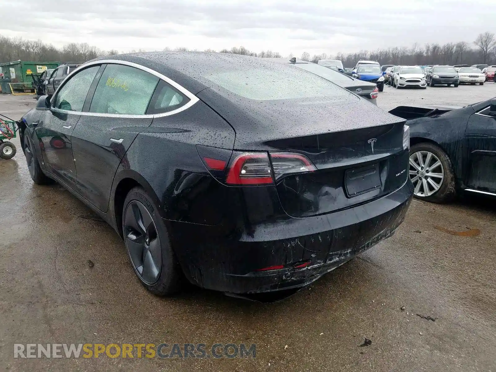 3 Photograph of a damaged car 5YJ3E1EB4KF194874 TESLA MODEL 3 2019