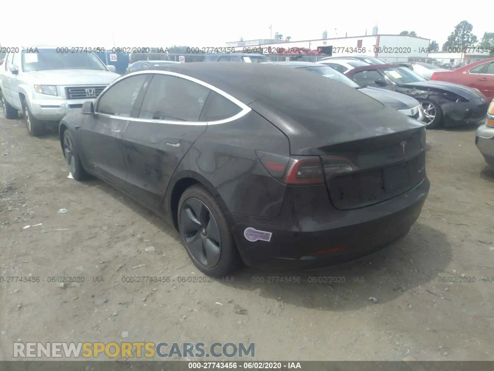 3 Photograph of a damaged car 5YJ3E1EB4KF208627 TESLA MODEL 3 2019
