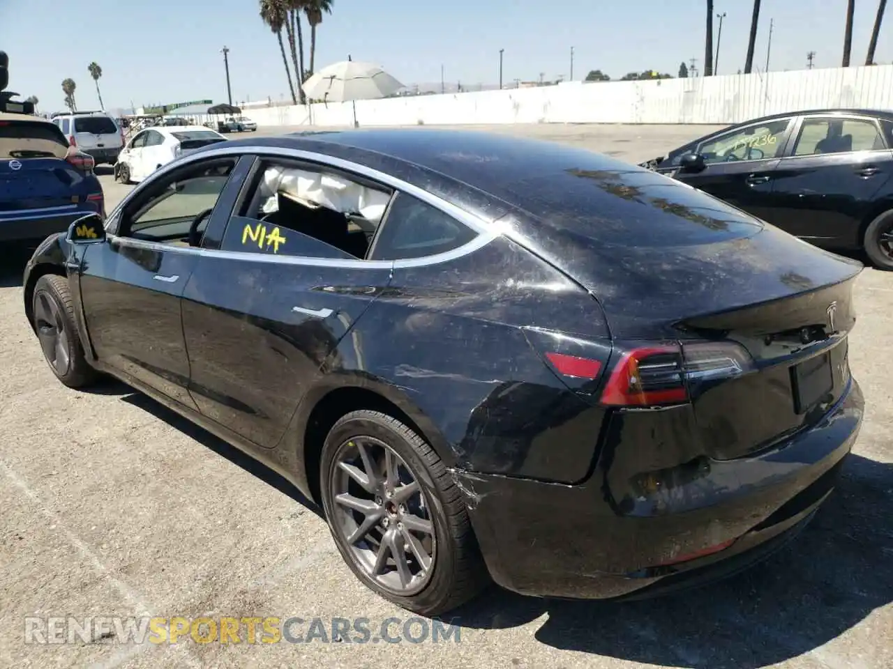 3 Photograph of a damaged car 5YJ3E1EB4KF210510 TESLA MODEL 3 2019