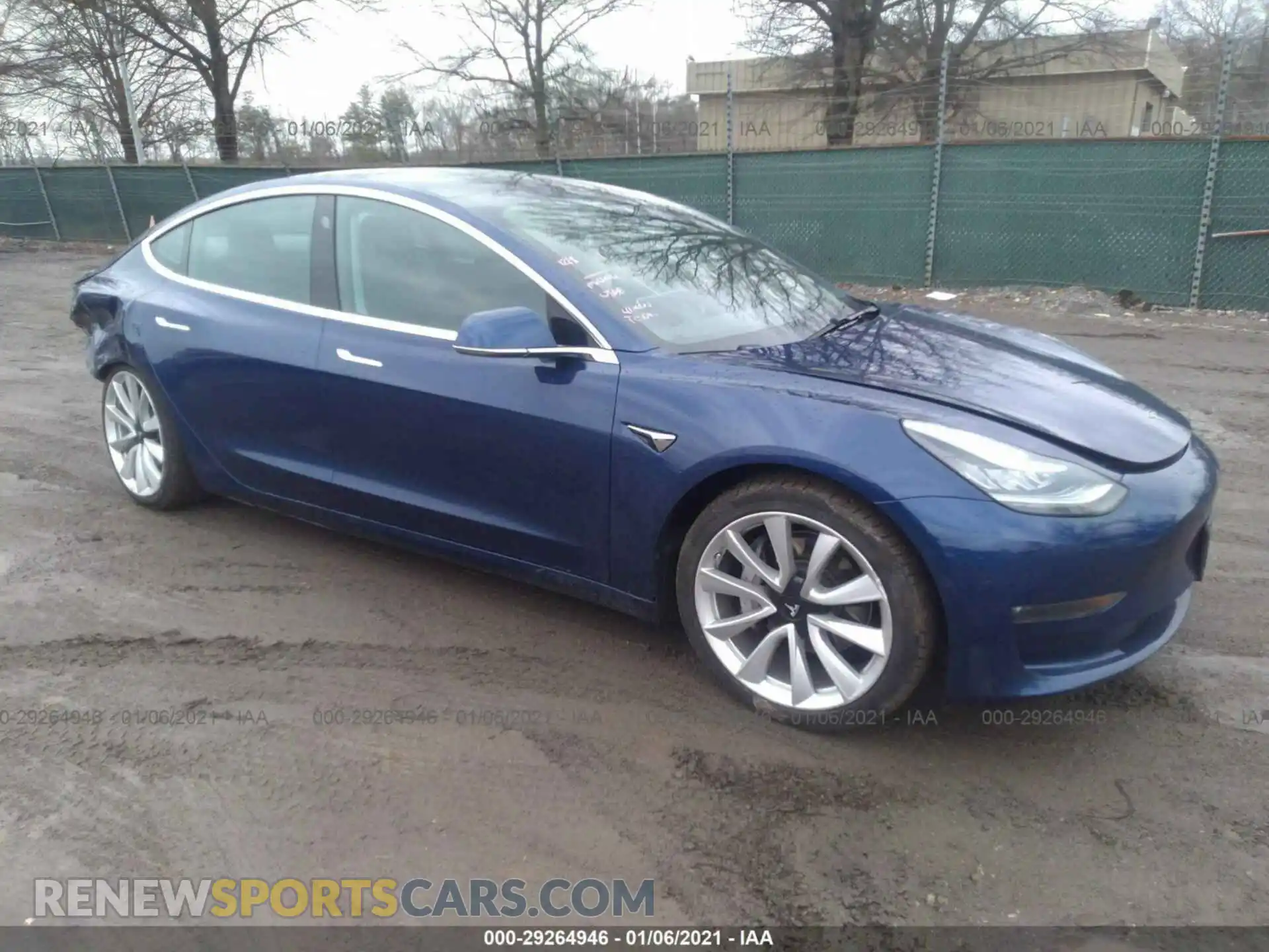 1 Photograph of a damaged car 5YJ3E1EB4KF365509 TESLA MODEL 3 2019