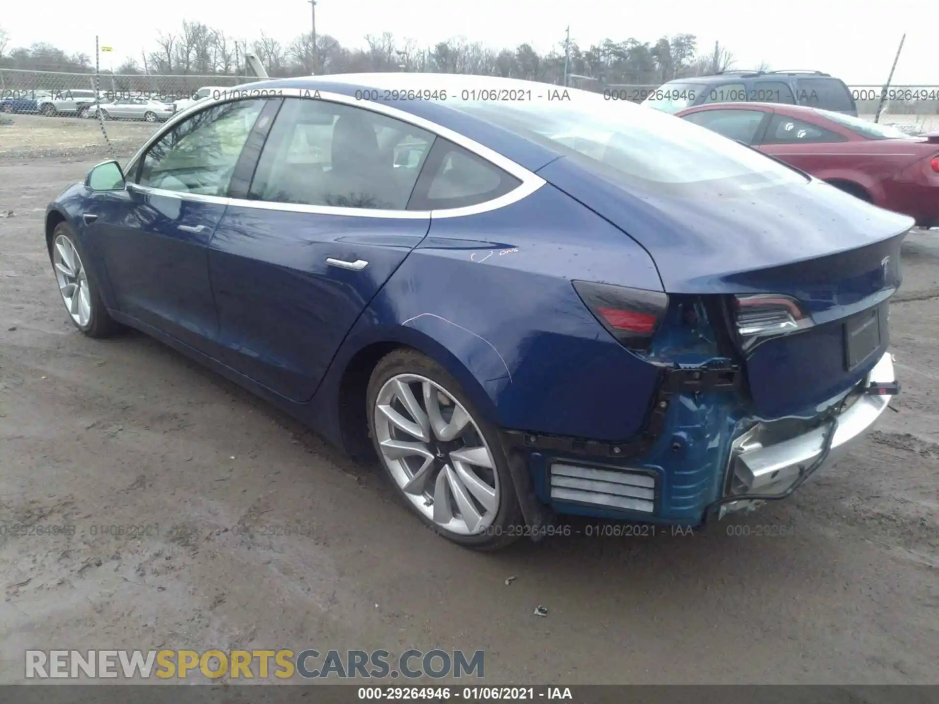3 Photograph of a damaged car 5YJ3E1EB4KF365509 TESLA MODEL 3 2019