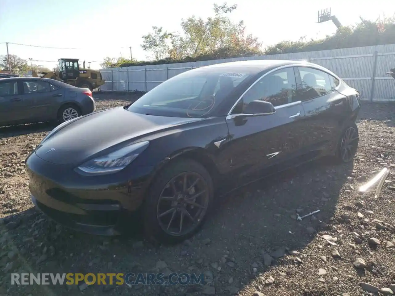 1 Photograph of a damaged car 5YJ3E1EB4KF386117 TESLA MODEL 3 2019