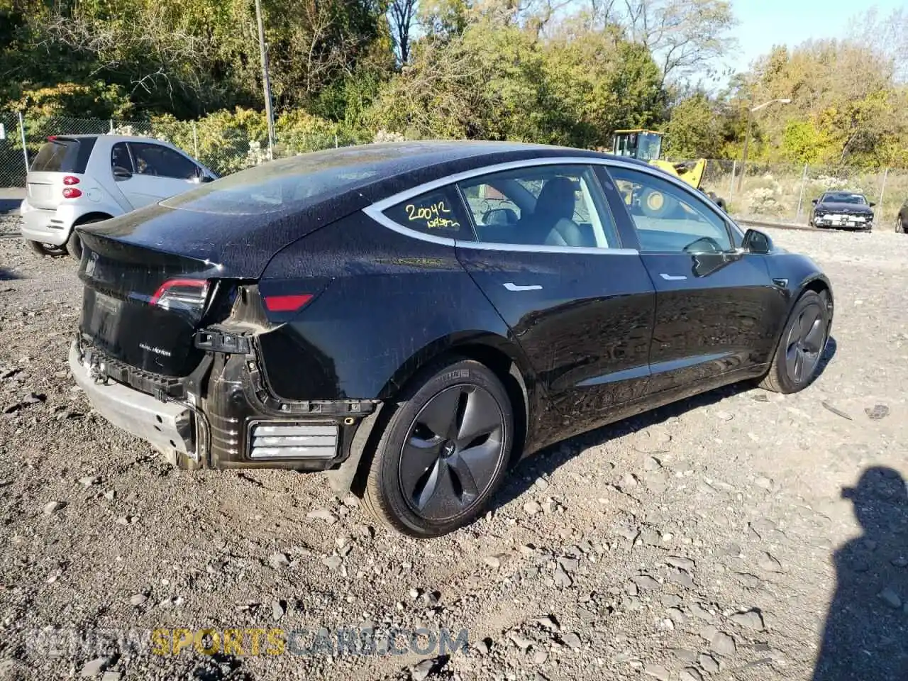 3 Photograph of a damaged car 5YJ3E1EB4KF386117 TESLA MODEL 3 2019