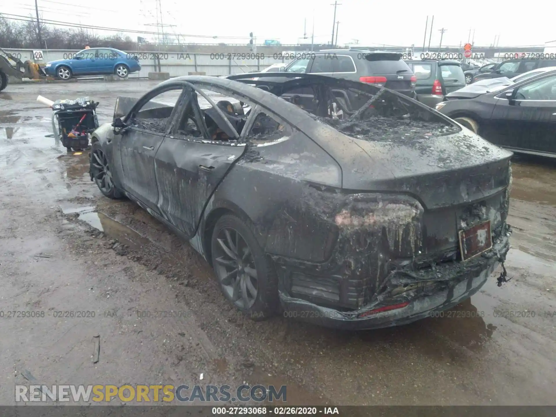3 Photograph of a damaged car 5YJ3E1EB4KF392905 TESLA MODEL 3 2019