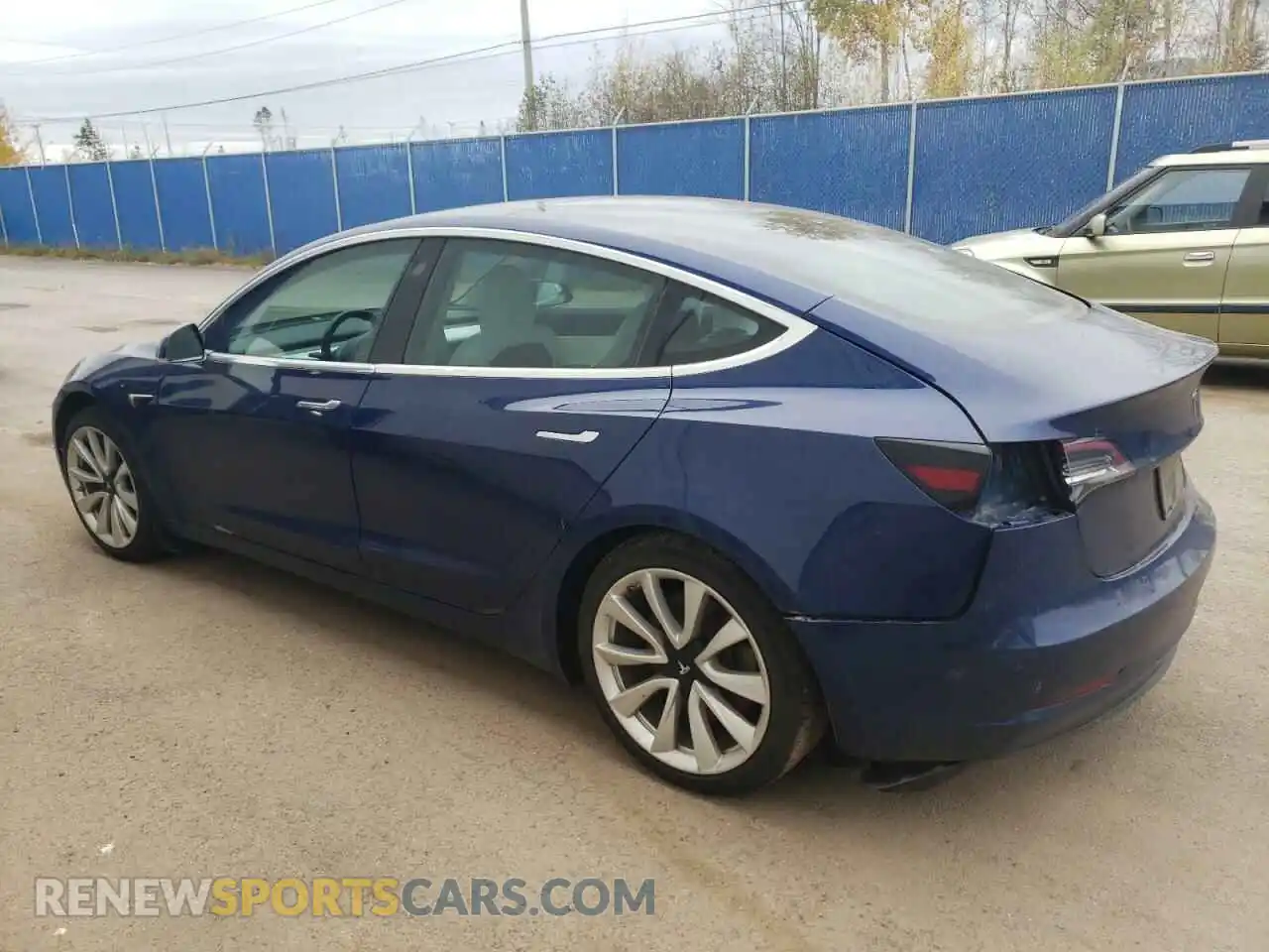 2 Photograph of a damaged car 5YJ3E1EB4KF407192 TESLA MODEL 3 2019