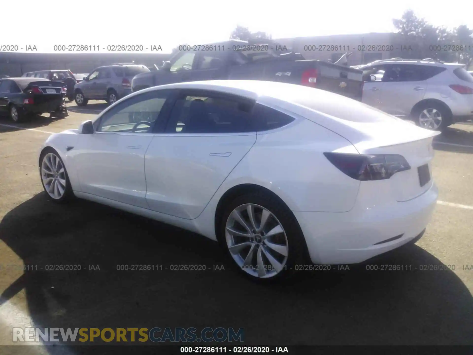 3 Photograph of a damaged car 5YJ3E1EB4KF413641 TESLA MODEL 3 2019