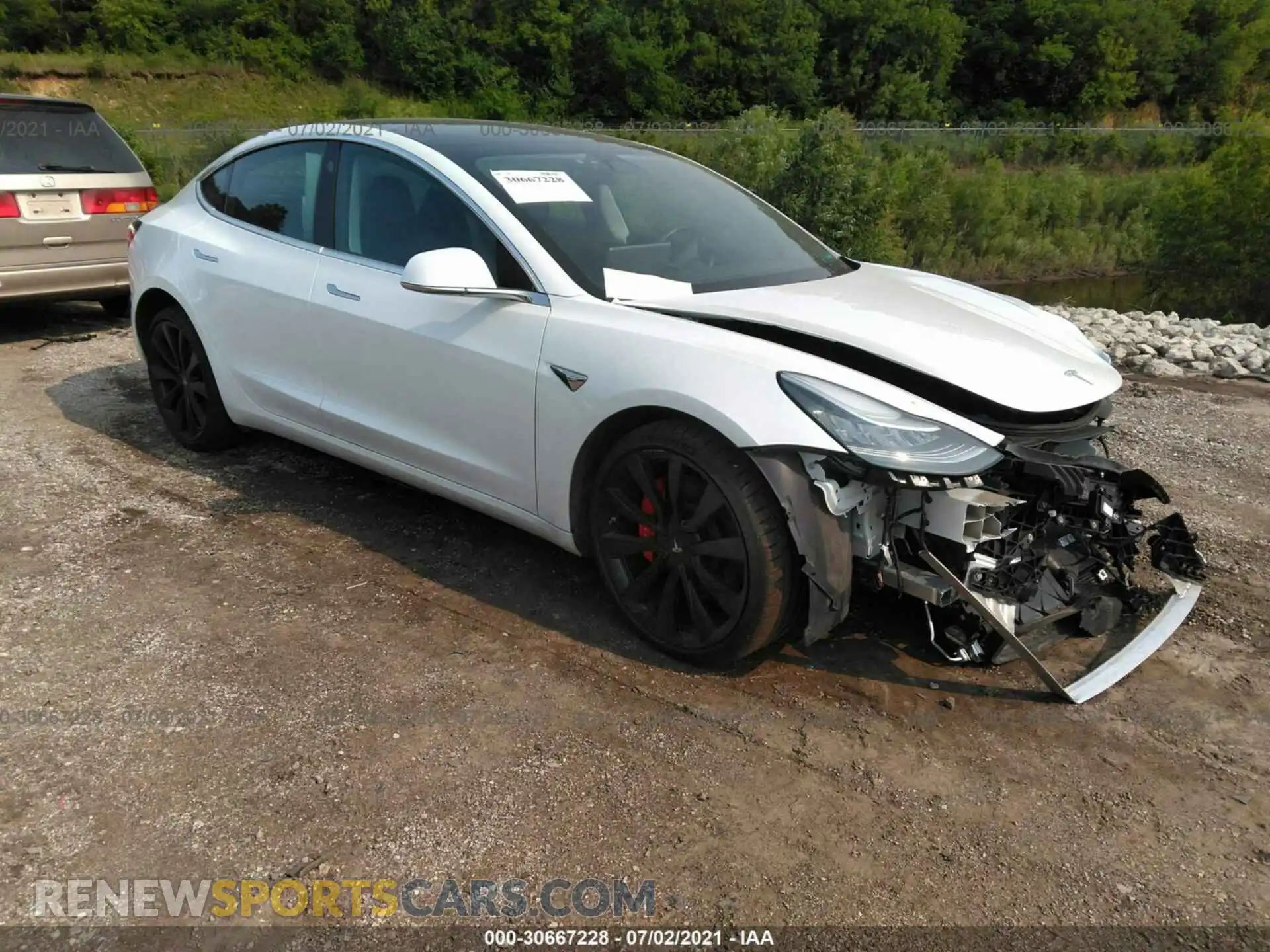 1 fotografías del automóvil dañado 5YJ3E1EB4KF419942 TESLA MODEL 3 2019