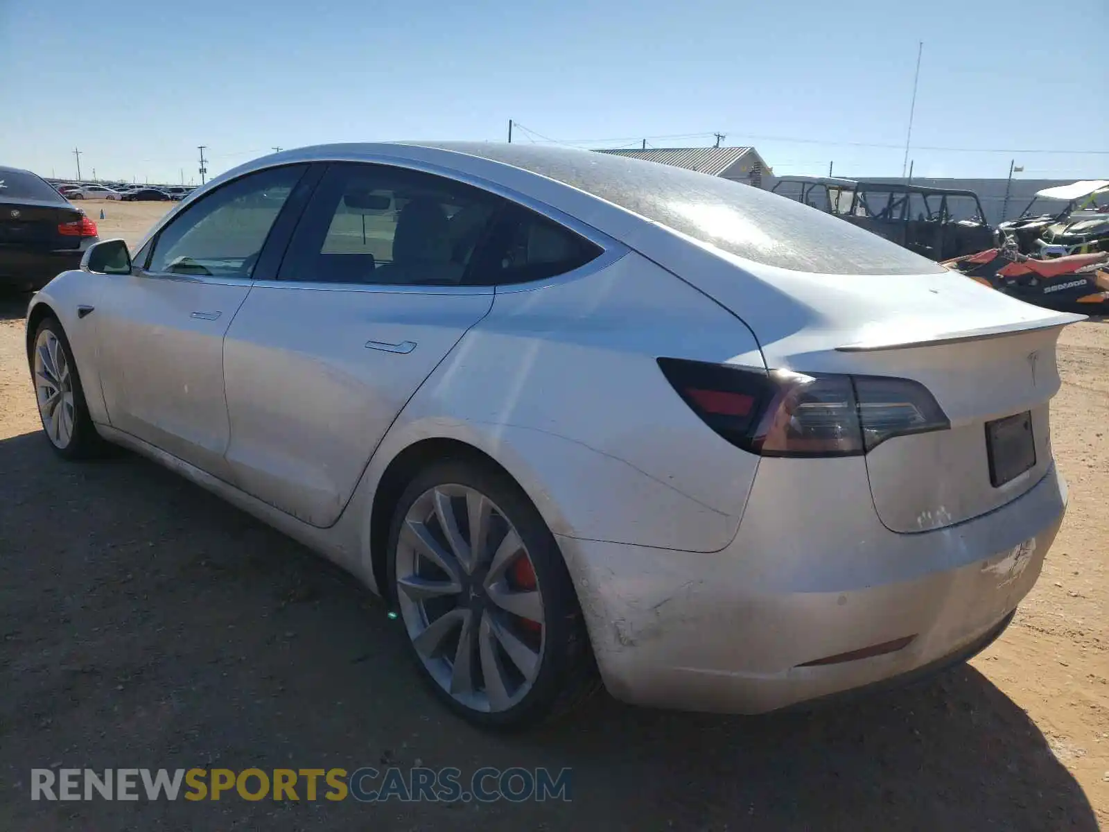 3 Photograph of a damaged car 5YJ3E1EB4KF422145 TESLA MODEL 3 2019