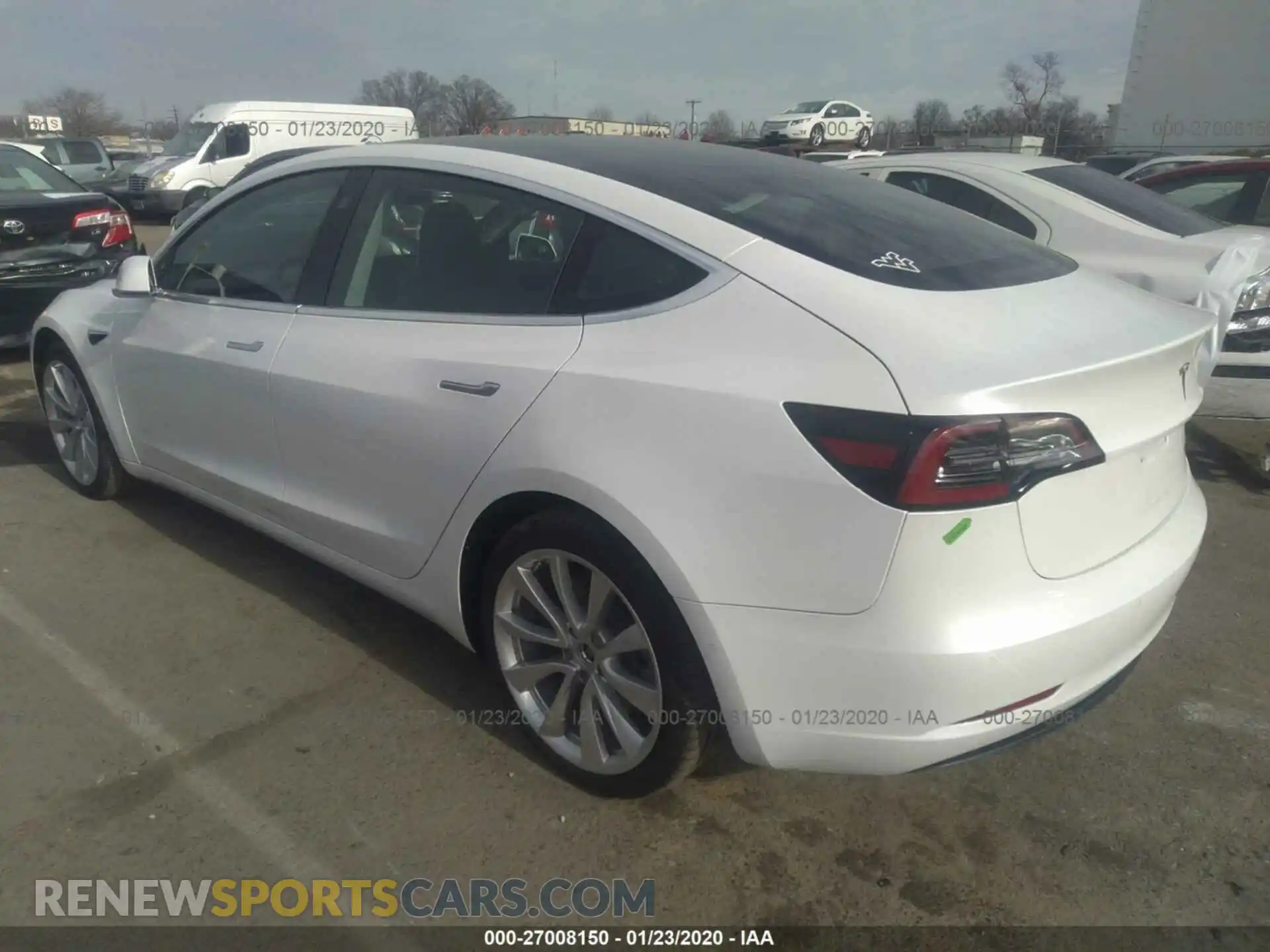 3 Photograph of a damaged car 5YJ3E1EB4KF429502 TESLA MODEL 3 2019