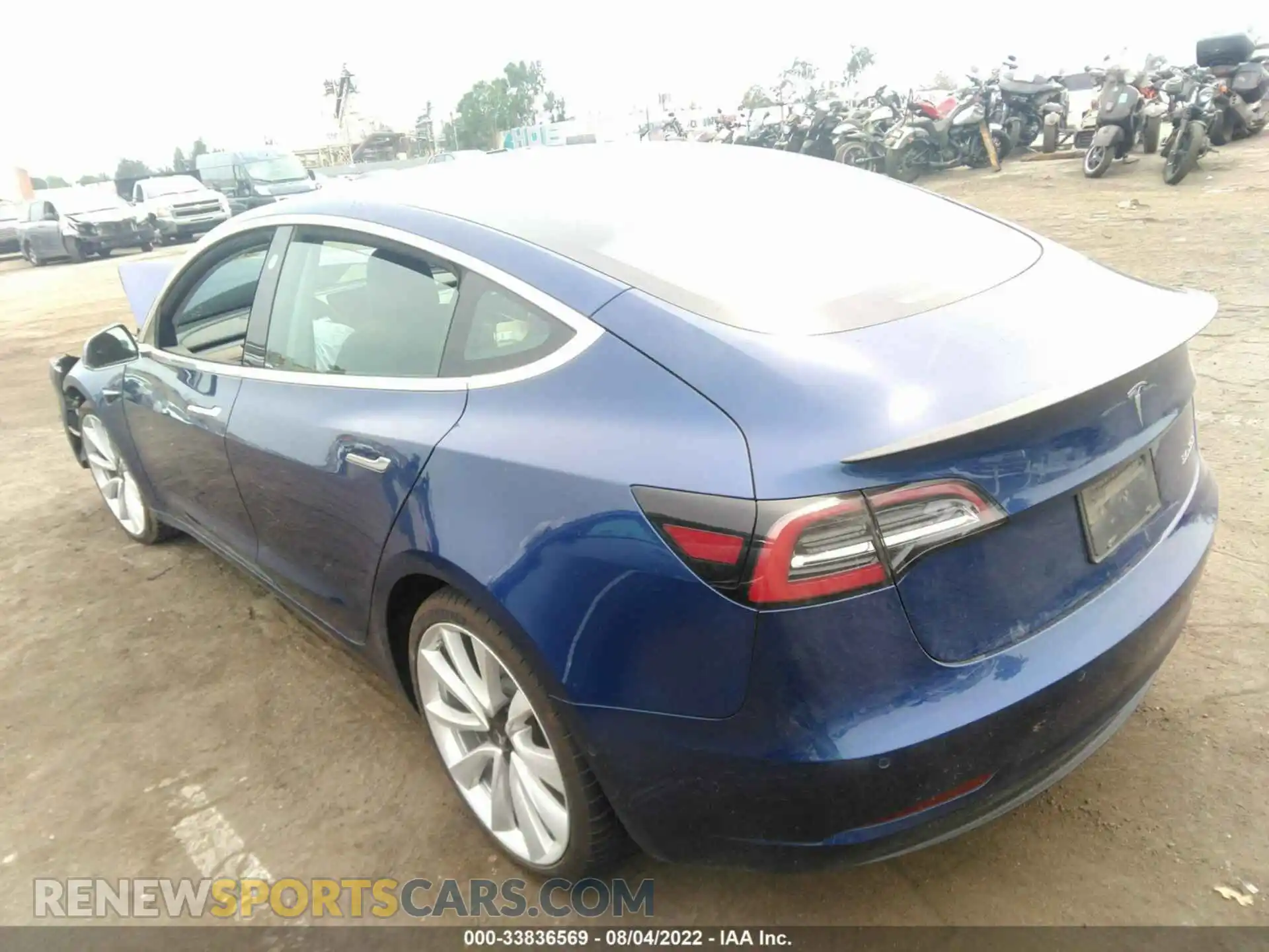3 Photograph of a damaged car 5YJ3E1EB4KF438345 TESLA MODEL 3 2019