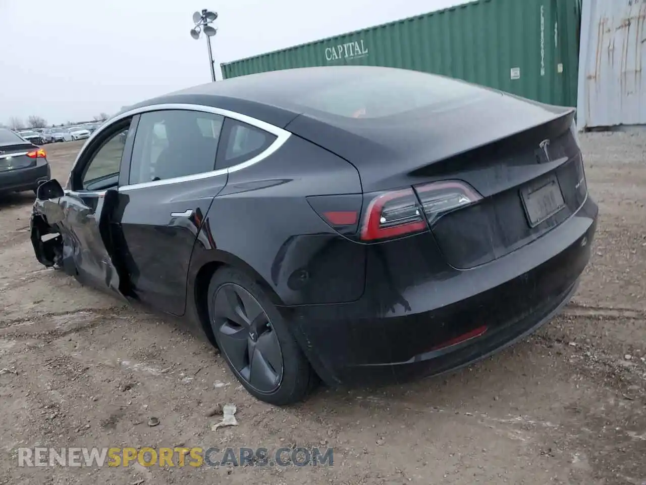 2 Photograph of a damaged car 5YJ3E1EB4KF451497 TESLA MODEL 3 2019