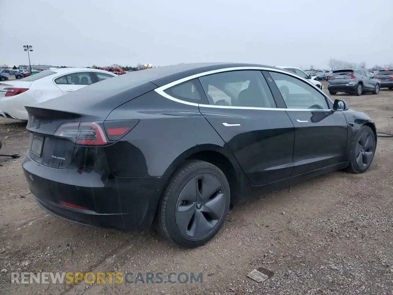 3 Photograph of a damaged car 5YJ3E1EB4KF451497 TESLA MODEL 3 2019