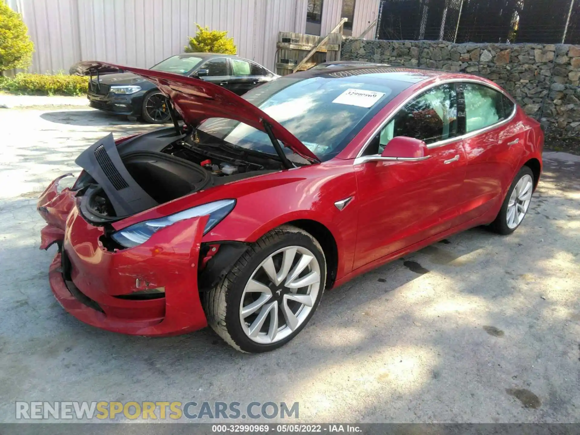 2 Photograph of a damaged car 5YJ3E1EB4KF453783 TESLA MODEL 3 2019