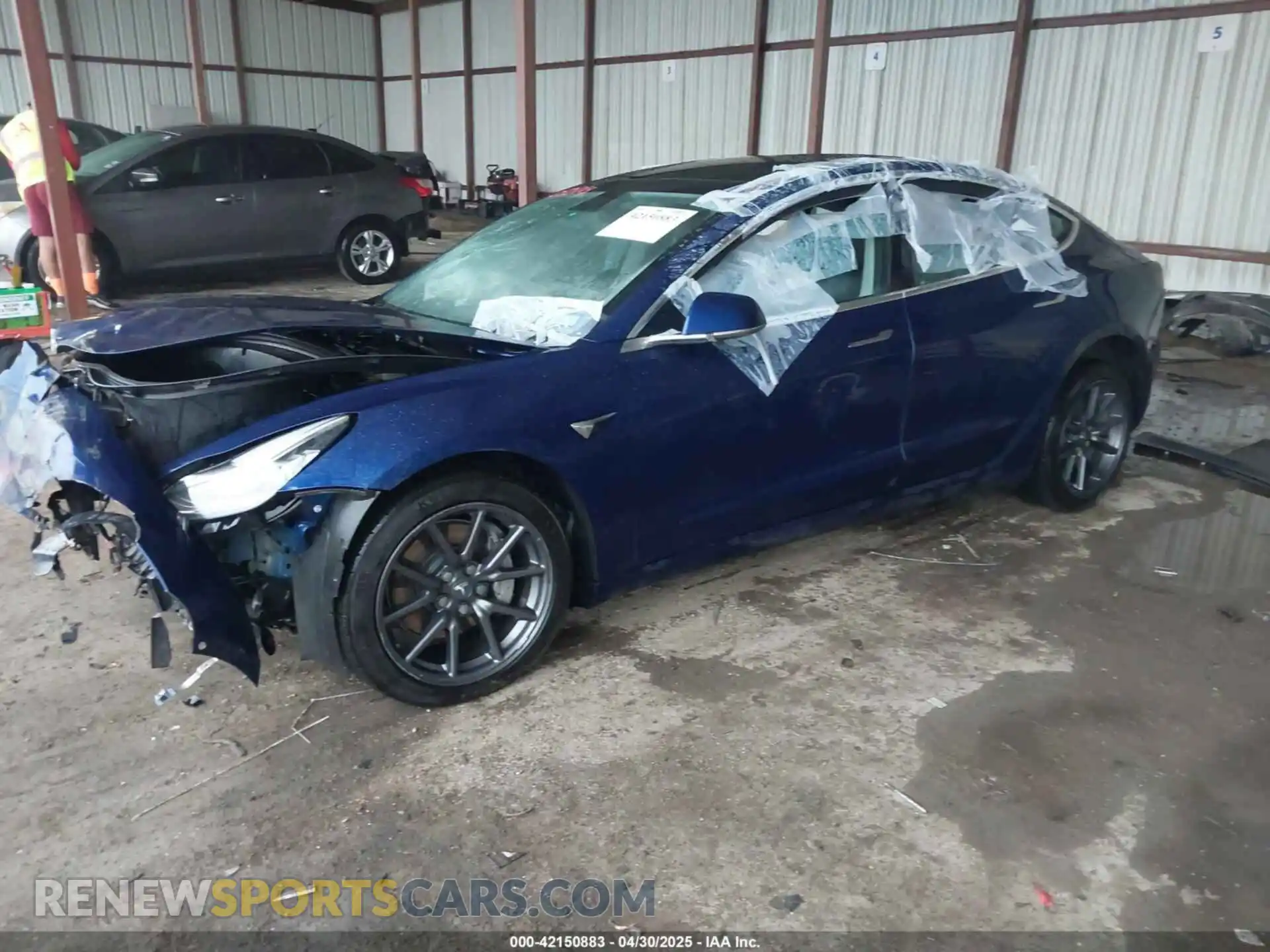 2 Photograph of a damaged car 5YJ3E1EB4KF497637 TESLA MODEL 3 2019