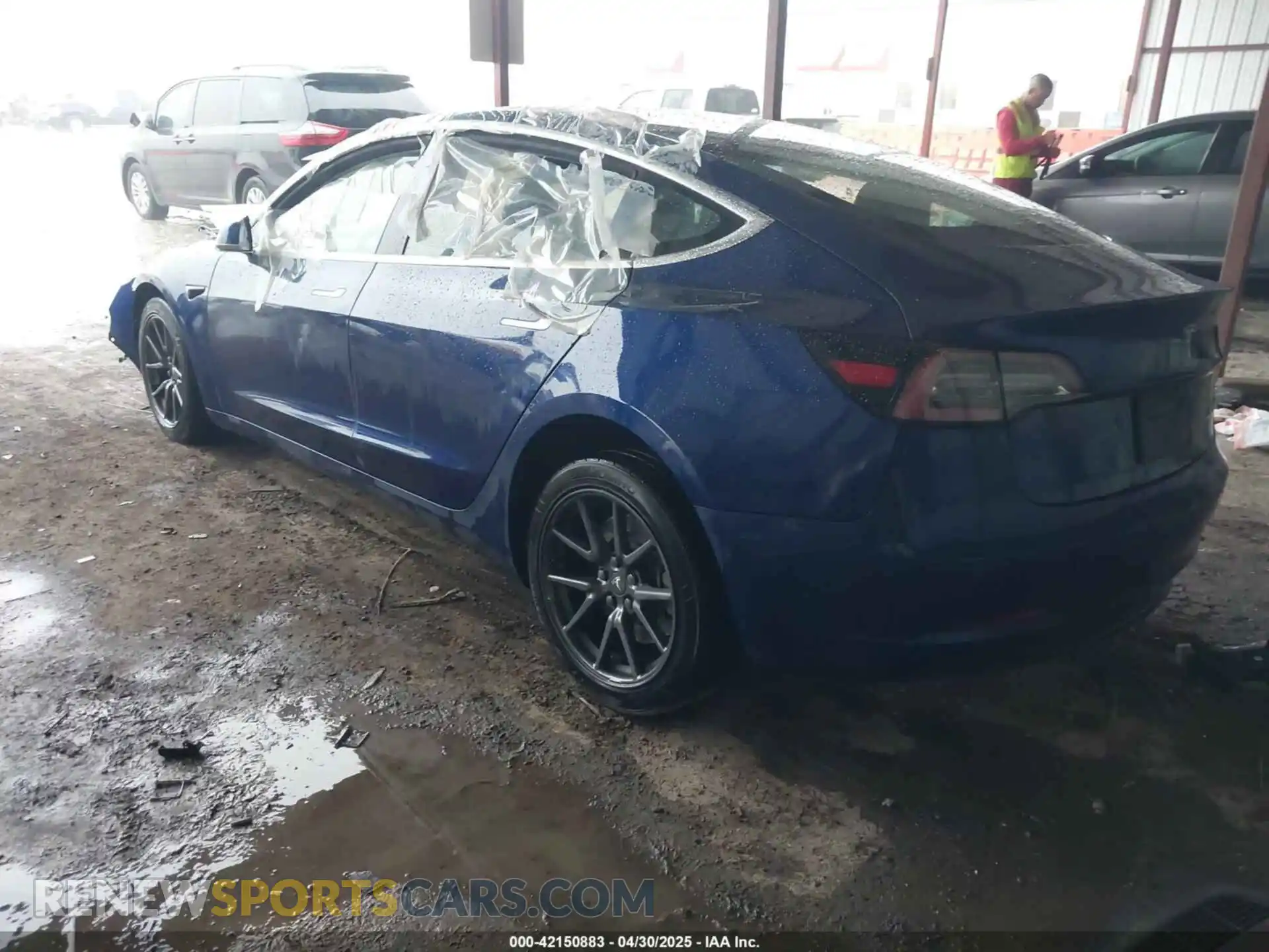 3 Photograph of a damaged car 5YJ3E1EB4KF497637 TESLA MODEL 3 2019