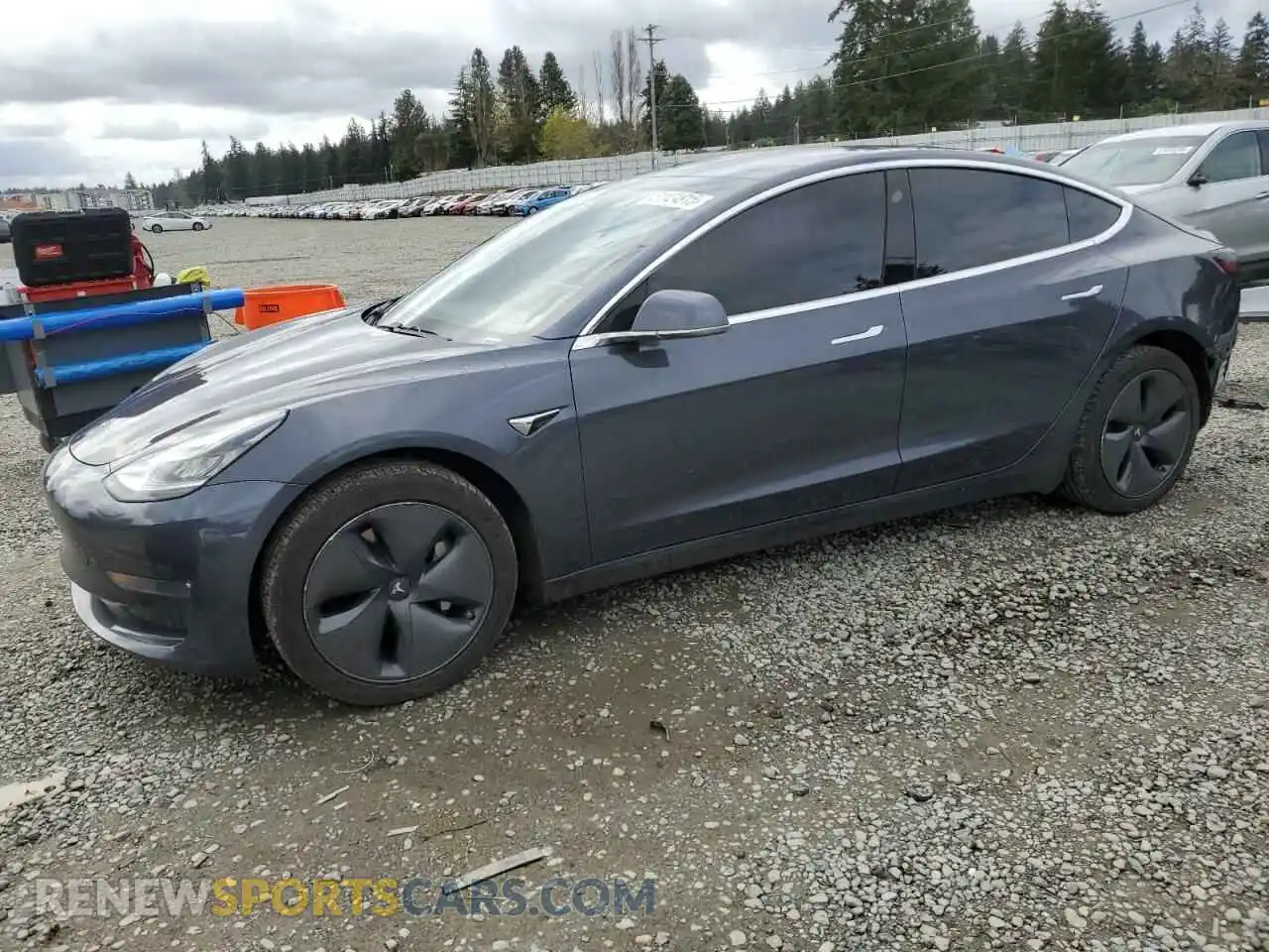 1 Photograph of a damaged car 5YJ3E1EB4KF510077 TESLA MODEL 3 2019