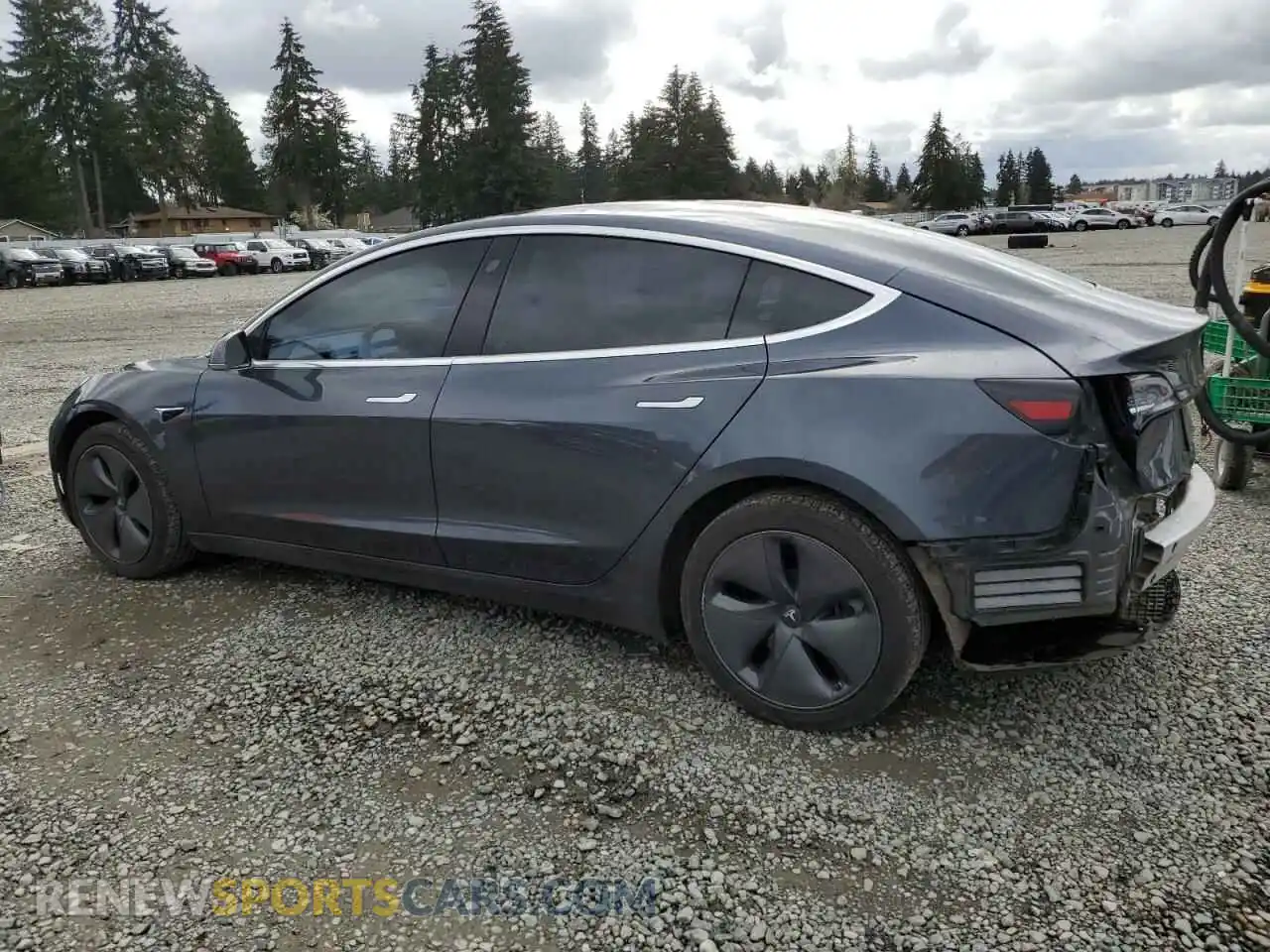 2 Photograph of a damaged car 5YJ3E1EB4KF510077 TESLA MODEL 3 2019