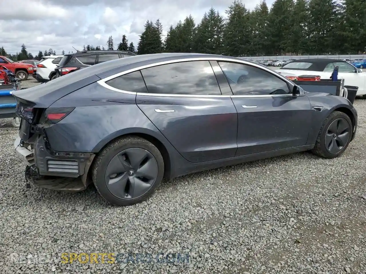 3 Photograph of a damaged car 5YJ3E1EB4KF510077 TESLA MODEL 3 2019