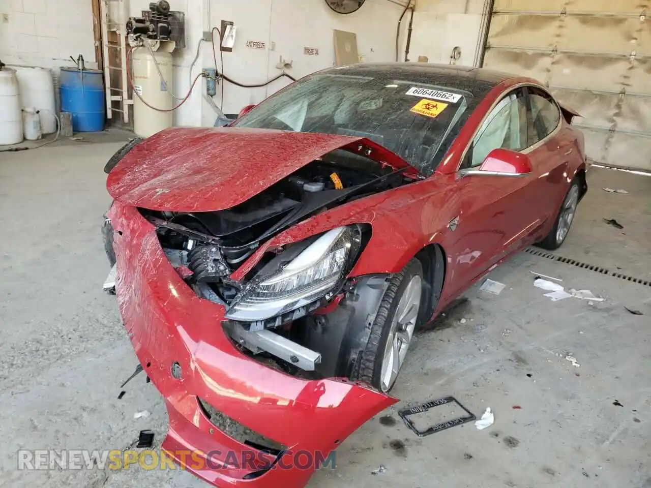 2 Photograph of a damaged car 5YJ3E1EB5KF194558 TESLA MODEL 3 2019