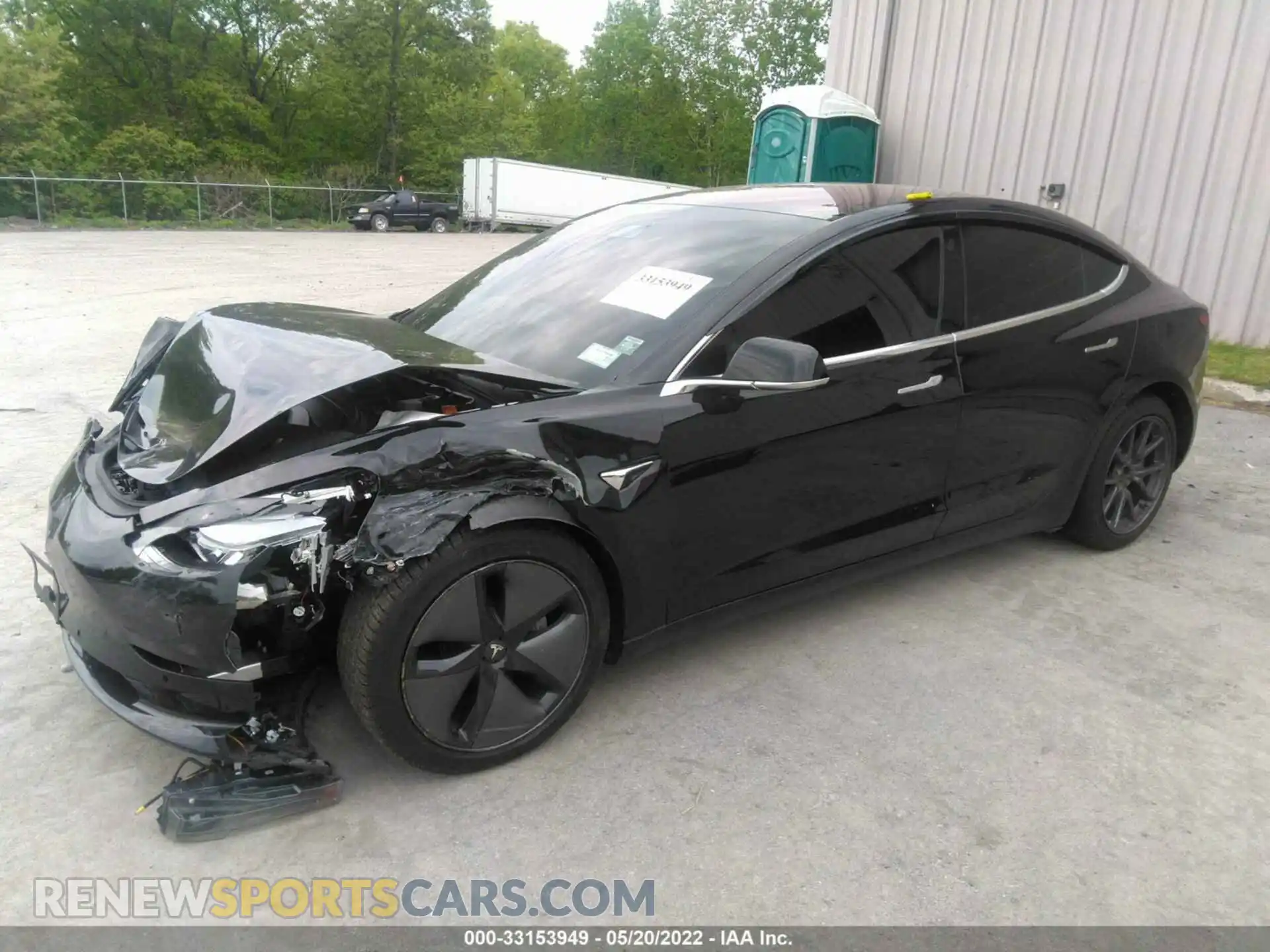 2 Photograph of a damaged car 5YJ3E1EB5KF197153 TESLA MODEL 3 2019