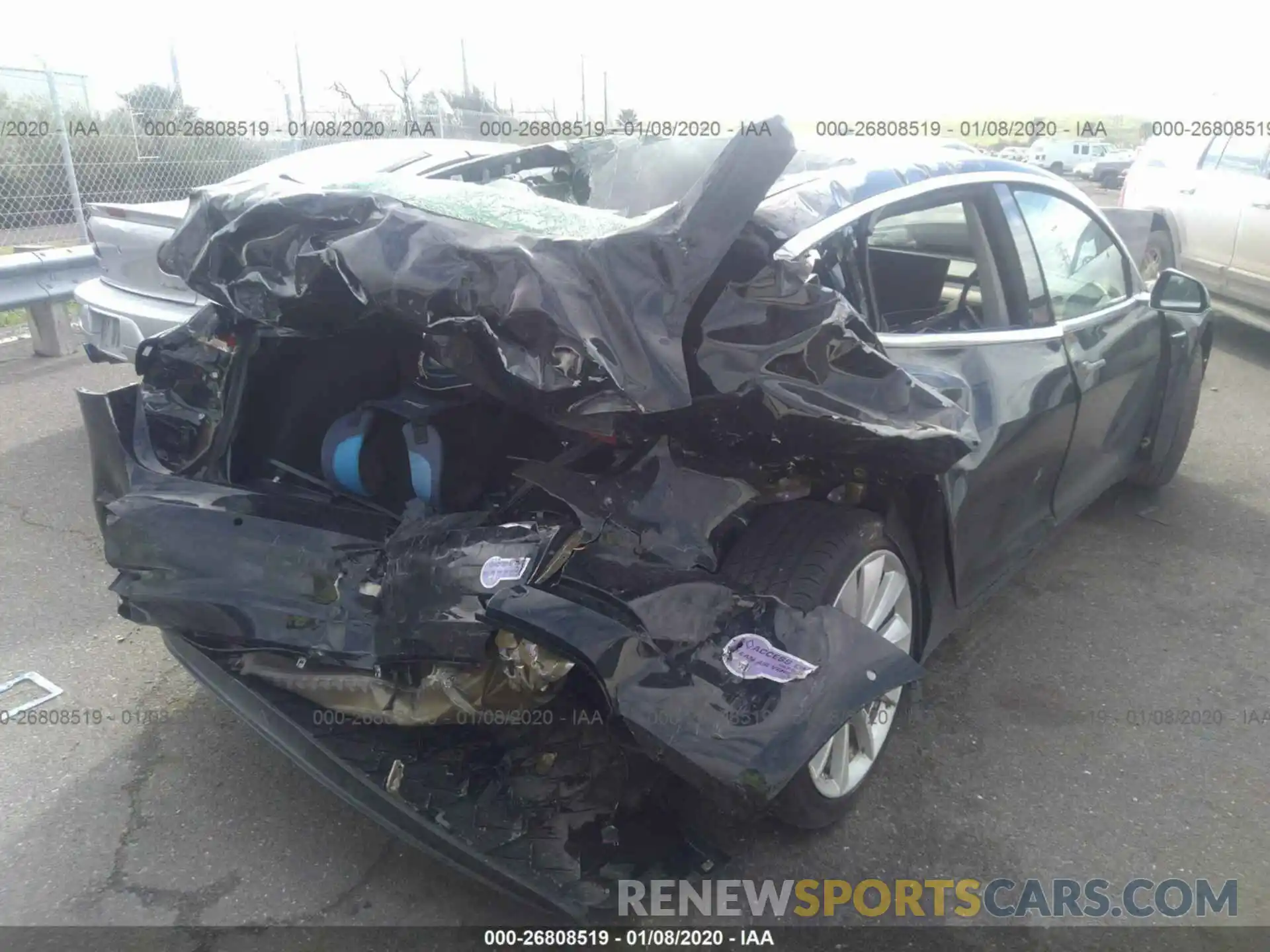 4 Photograph of a damaged car 5YJ3E1EB5KF211987 TESLA MODEL 3 2019