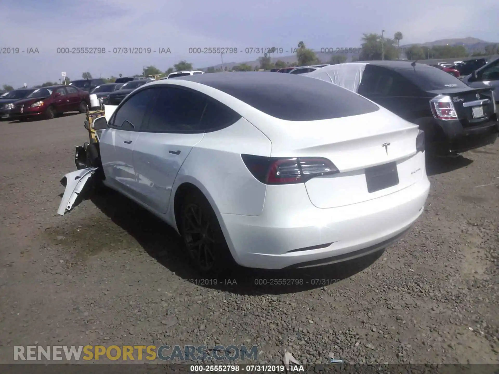 3 Photograph of a damaged car 5YJ3E1EB5KF213559 TESLA MODEL 3 2019